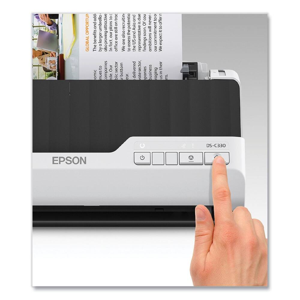 Epson DS C330 Sheetfed Scanner 600 dpi Optical 10 bit 30 ppm (Mono Epson DS C330 Sheetfed Scanner 600 dpi Optical 10 bit 30 ppm (Mono