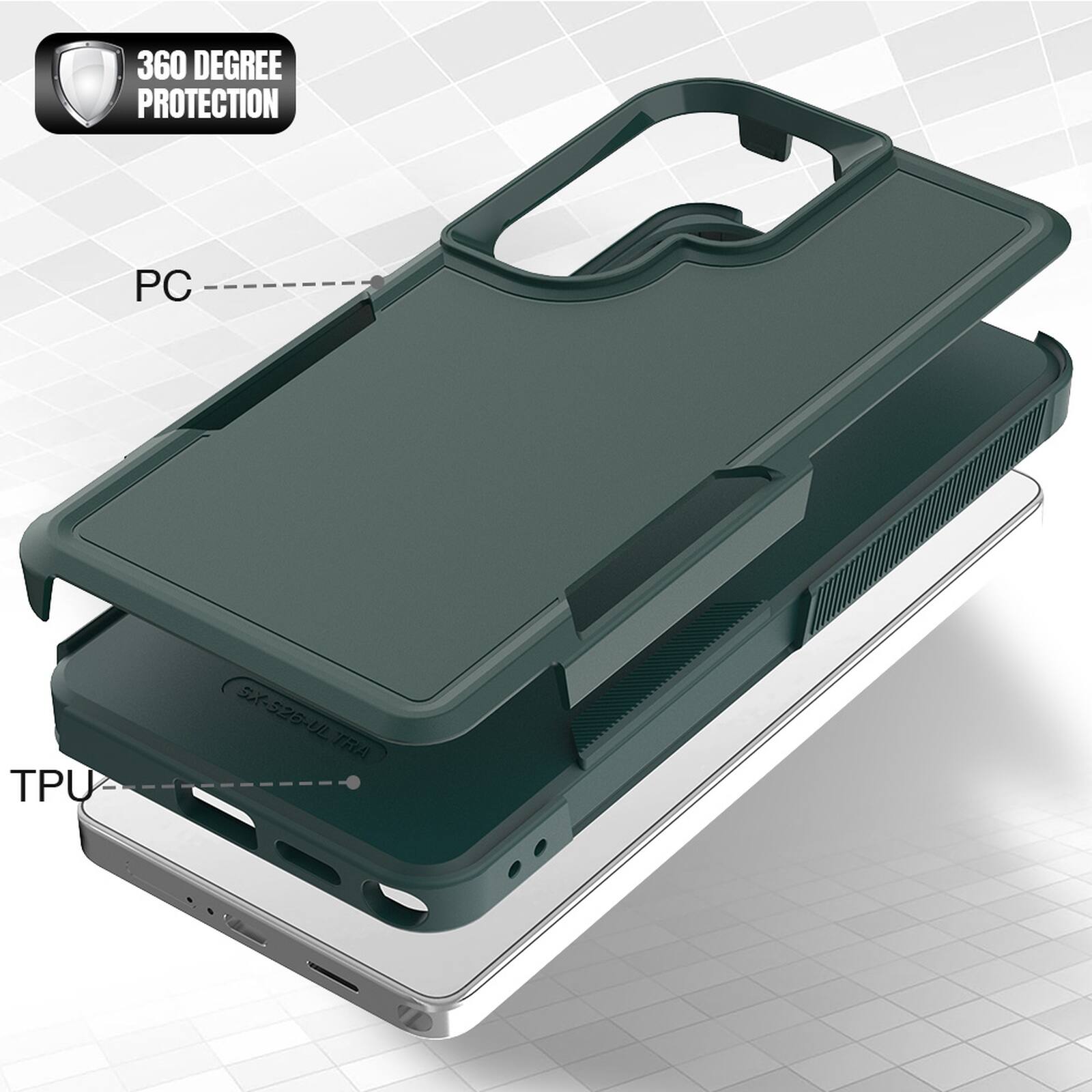 360 DEGREE PROTECTION

PC

TPU

SX-526-UL TRA