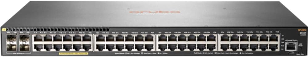 Sure, here is the corrected and grouped text from the image:

- aruba 2930F
- 24-Port 10/100/1000 Base-T + 4 SFP+ Switch
- 24 x 10/100/1000 Base-T RJ-45 Ports
- 4 x SFP+ Ports
- 1 x Console Port
- 1 x USB Port
- 1 x Q-Link Port
- 1 x Q-Link Port
- 1 x Q-Link Port
- 1 x Q-Link Port
- 1 x Q-Link Port
- 1 x Q-Link Port
- 1 x Q-Link Port
- 1 x Q-Link Port
- 1 x Q-Link Port
- 1 x Q-Link Port
- 1 x Q-Link Port
- 1 x Q-Link Port
- 1 x Q-Link Port
- 1 x Q-Link Port
- 1 x Q-Link Port
- 1 x Q-Link Port
- 1 x Q-Link Port
- 1 x