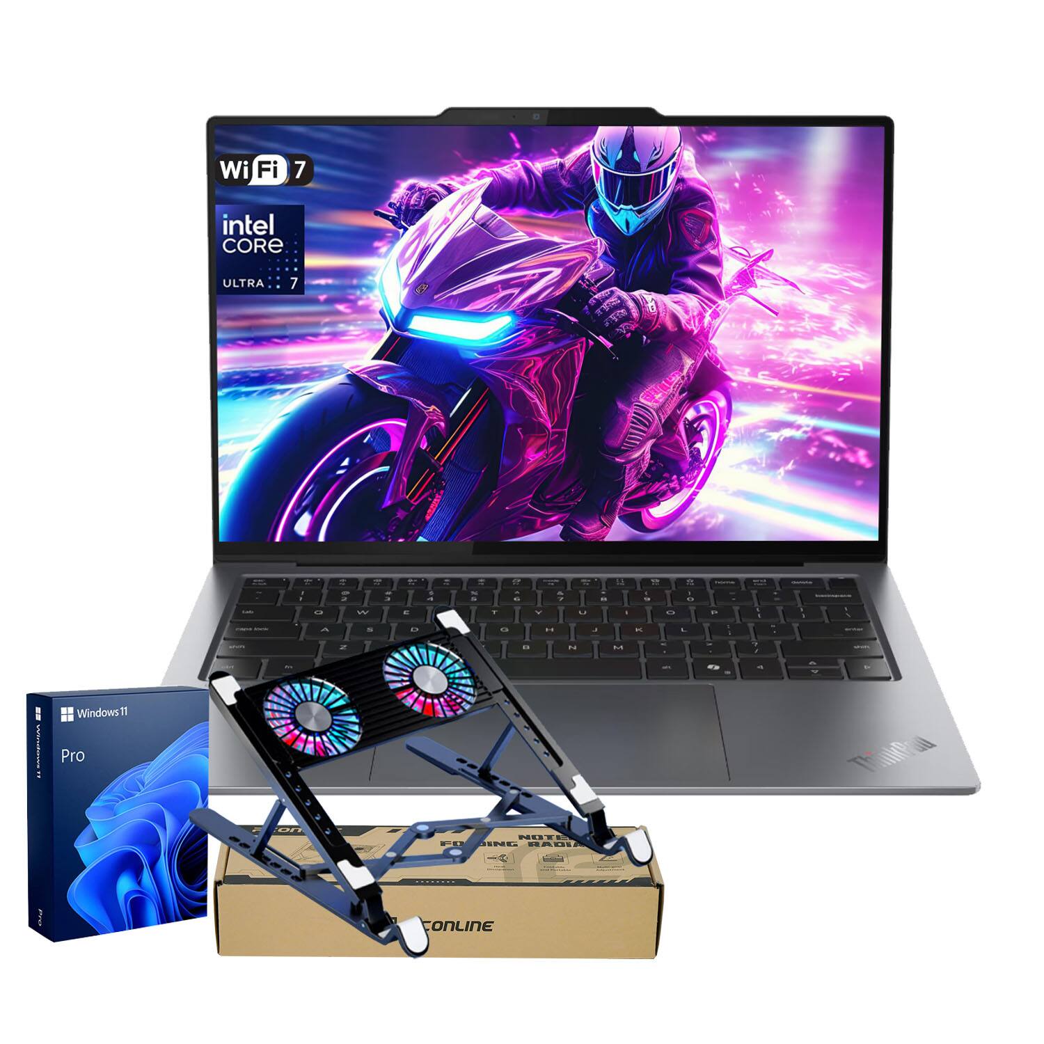 Wi-Fi 7  
Intel Core Ultra 7  
Windows 11 Pro FE NET PE  
CoNLINe