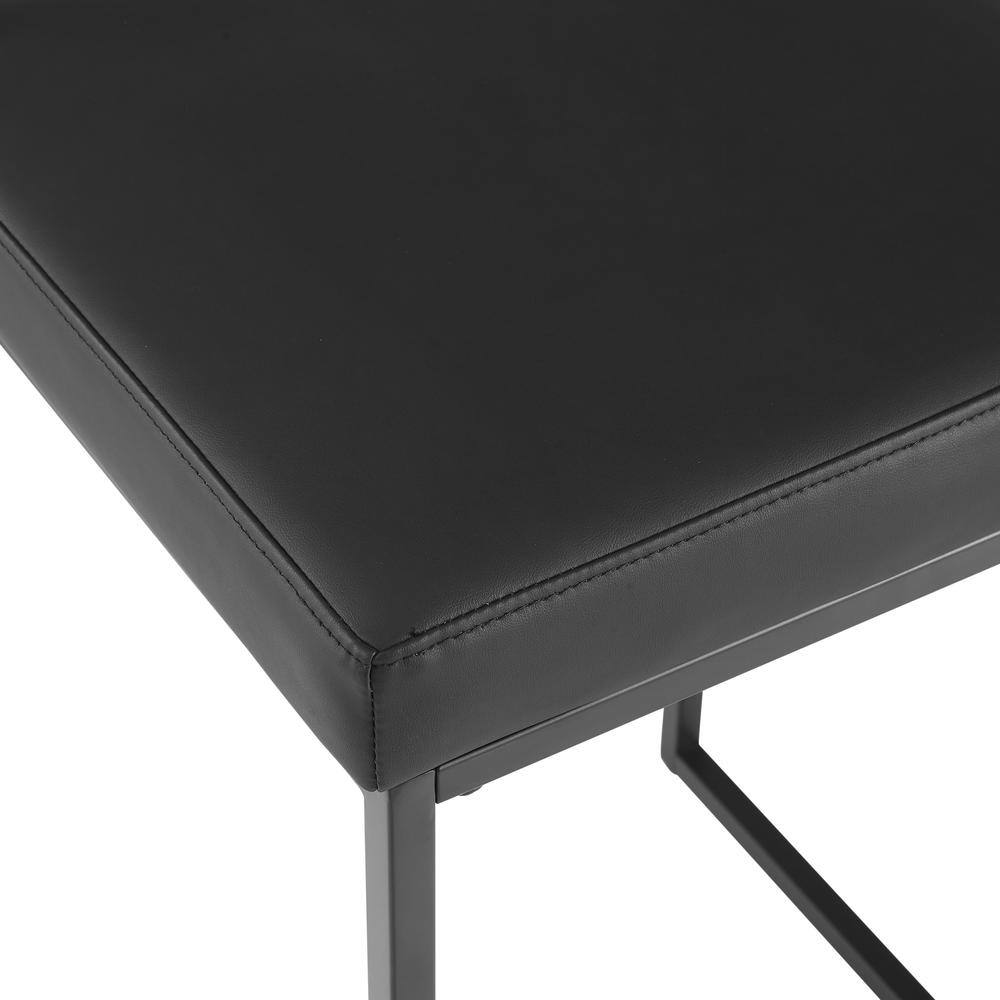 Alt View 3. Crosley Furniture - Harlowe 2-Piece Counter Height Bar Stool Set - 2 Stools - Black.
