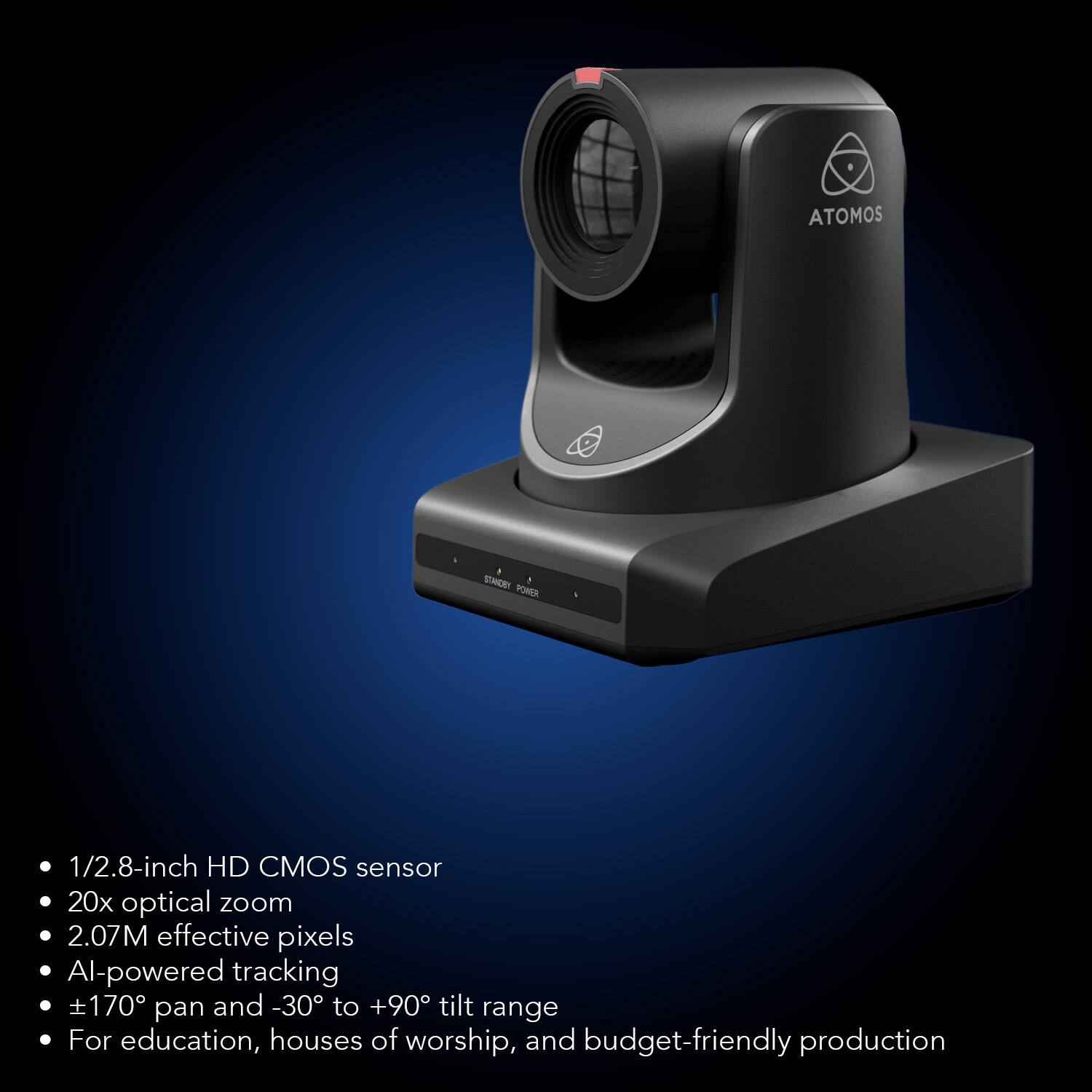 Atomos A Eye HD 20X Auto Tracking PTZ Camera 20X Optical Zoom CMOS ...