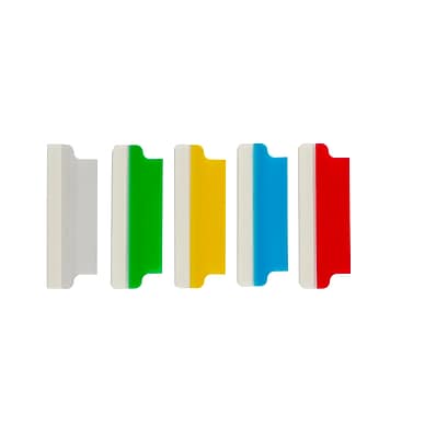 Alt View 4. Avery - Self-Adhesive Index Tabs with Printable Inserts, 2" Assorted Tabs, 25/Pack - Assorted.