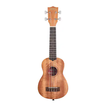 Front. Kala - Kala KA-15S Satin Mahogany Soprano 4-String Ukulele.