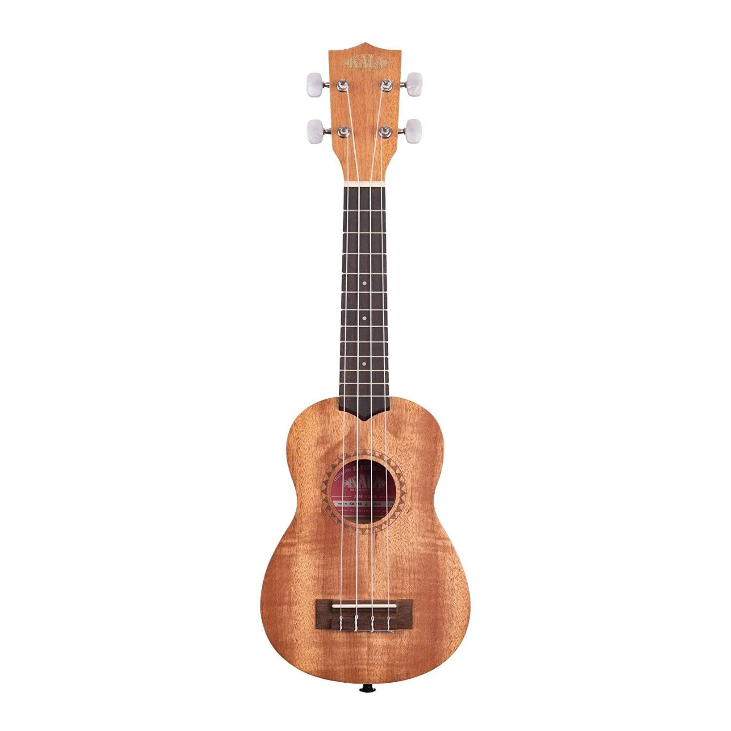 Front. Kala - Kala KA-15S Satin Mahogany Soprano 4-String Ukulele.