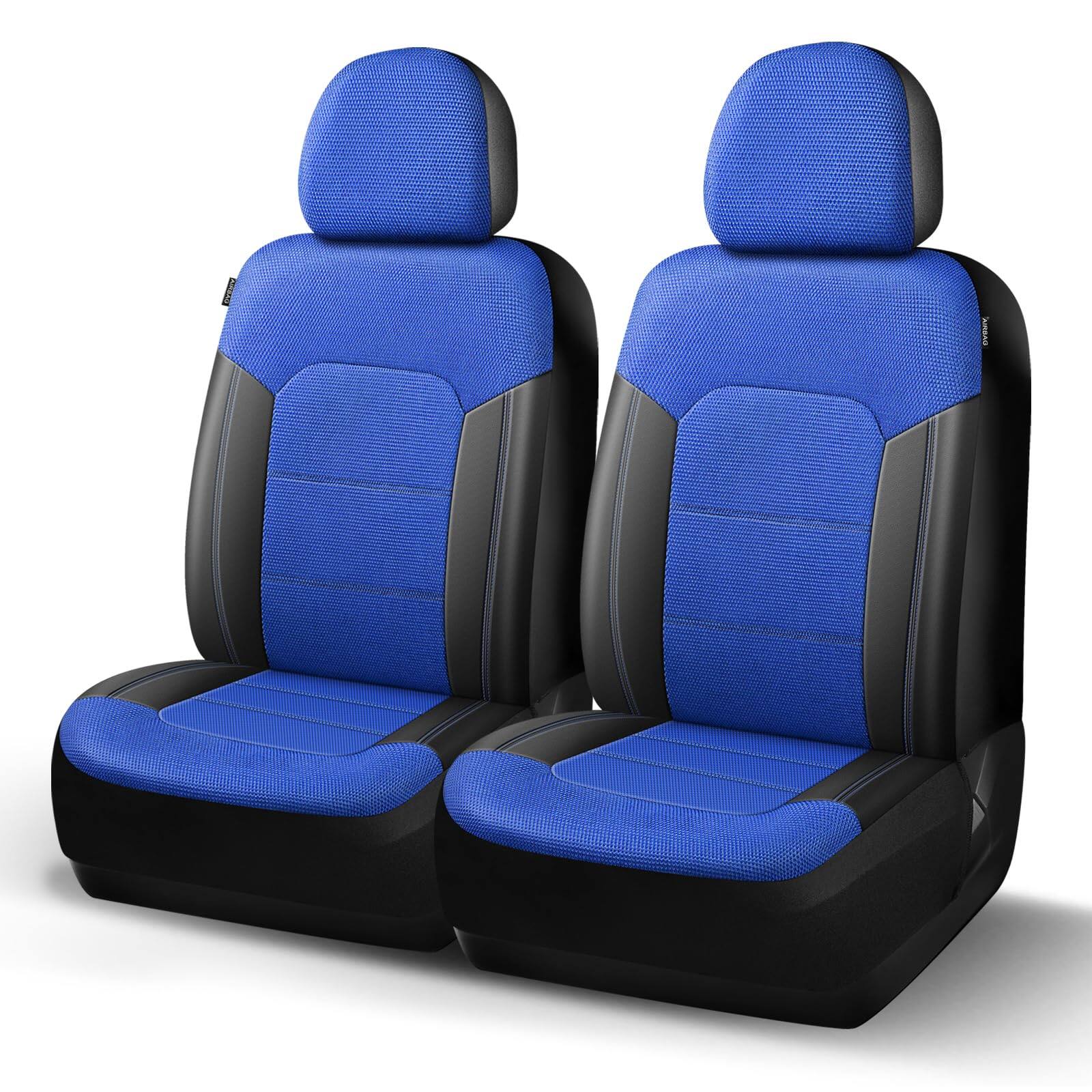 Front. COTTAGE - Seat Covers Air Mesh Breathable Car Airbag Compatible Front Automotive Comfort Protection Universal For Cars - 2.2017-2026 Ford F250 Bed Mat(6.8FT).