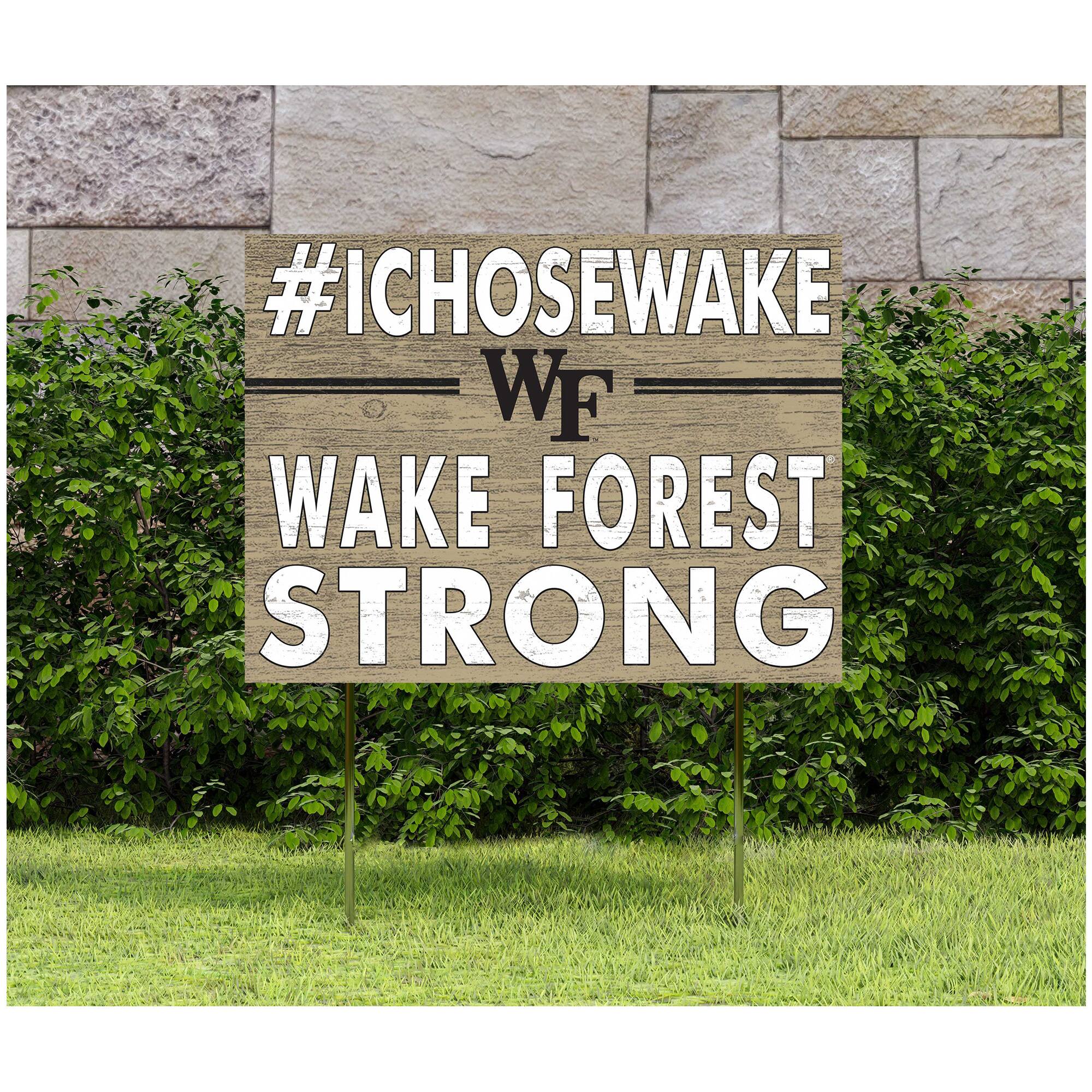 #ICHOSWEAKE  
WF  
WAKE FOREST  
STRONG