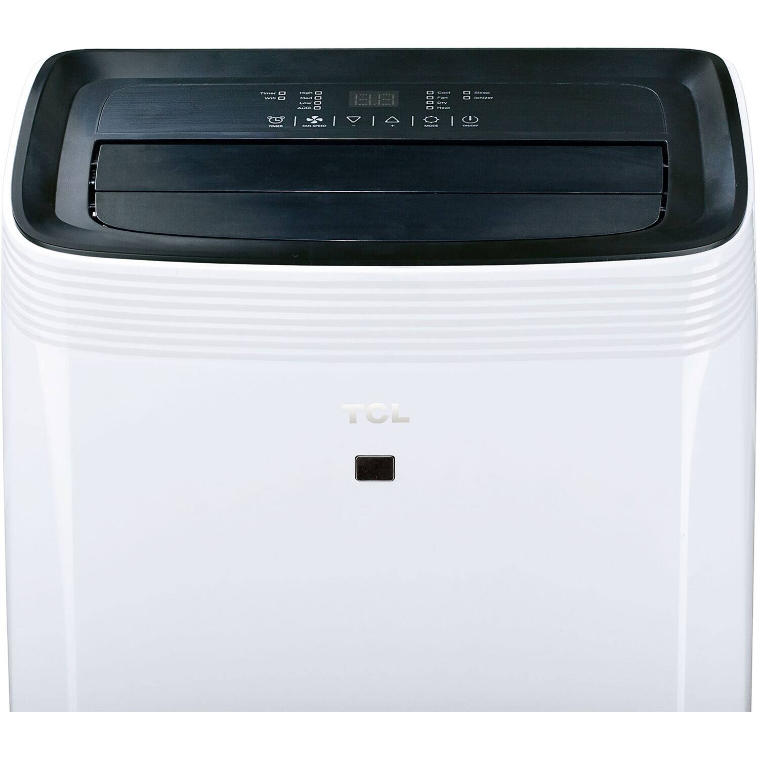 Alt View 7. TCL - 450 Sq. Ft. Smart Portable Air Conditioner 10,000 BTU with Heat - White.