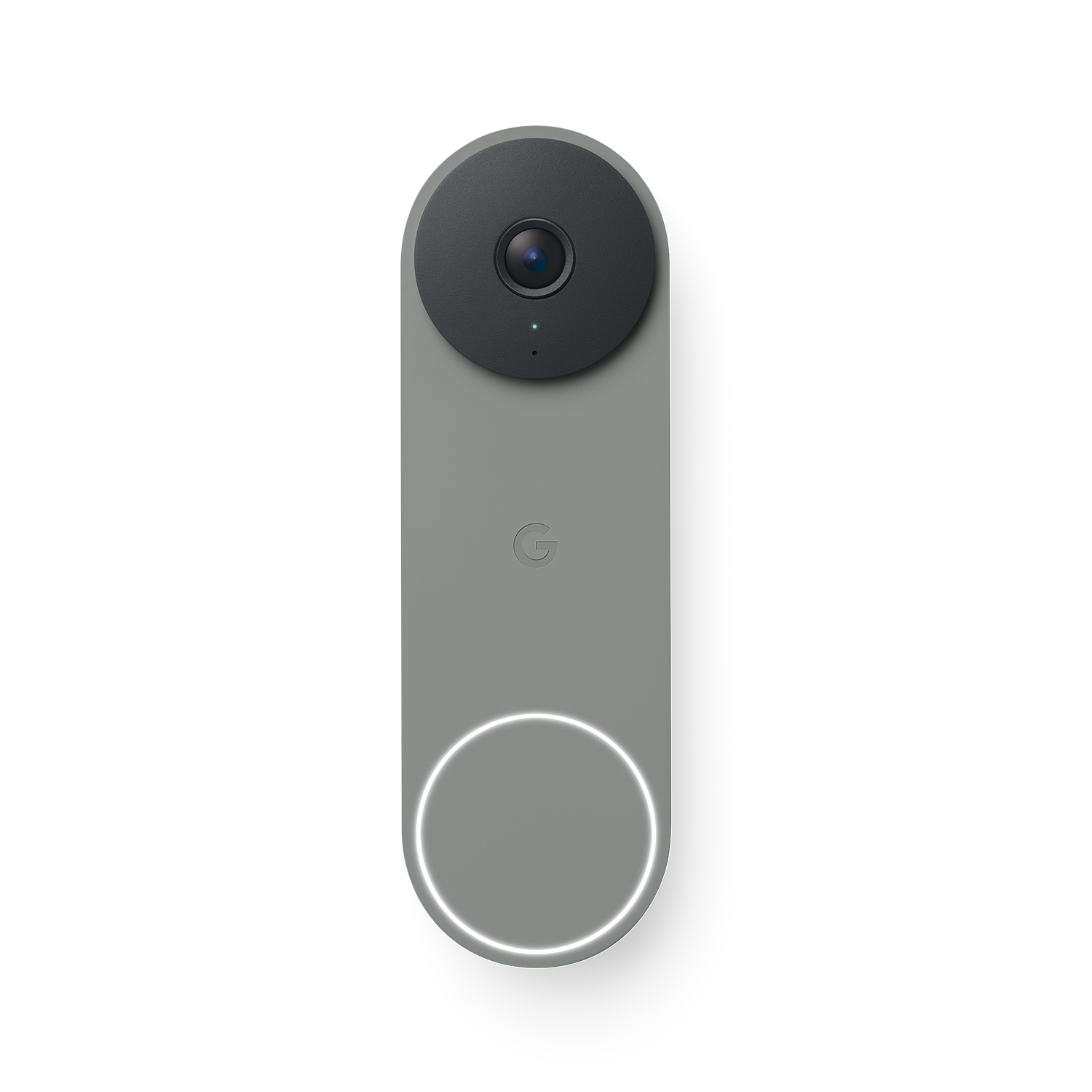 Front. Google - Nest Doorbell (wired, 3rd gen) - Latest Model - 2K Video and Gemini - Hazel.