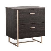 Sauder - Walter Heights 2-Drawer Lateral File Cabinet - Blade Walnut - Front_Zoom