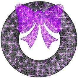 Best Choice Products - 36in Pre-Lit Outdoor Halloween Wreath, LED Metal Holiday Decor w/ 120 Lights, Bow - Purple/Black