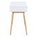 Left Zoom. OSP Home Furnishings - Kayla Mid-Century Writing Desk - White/Light Wood.