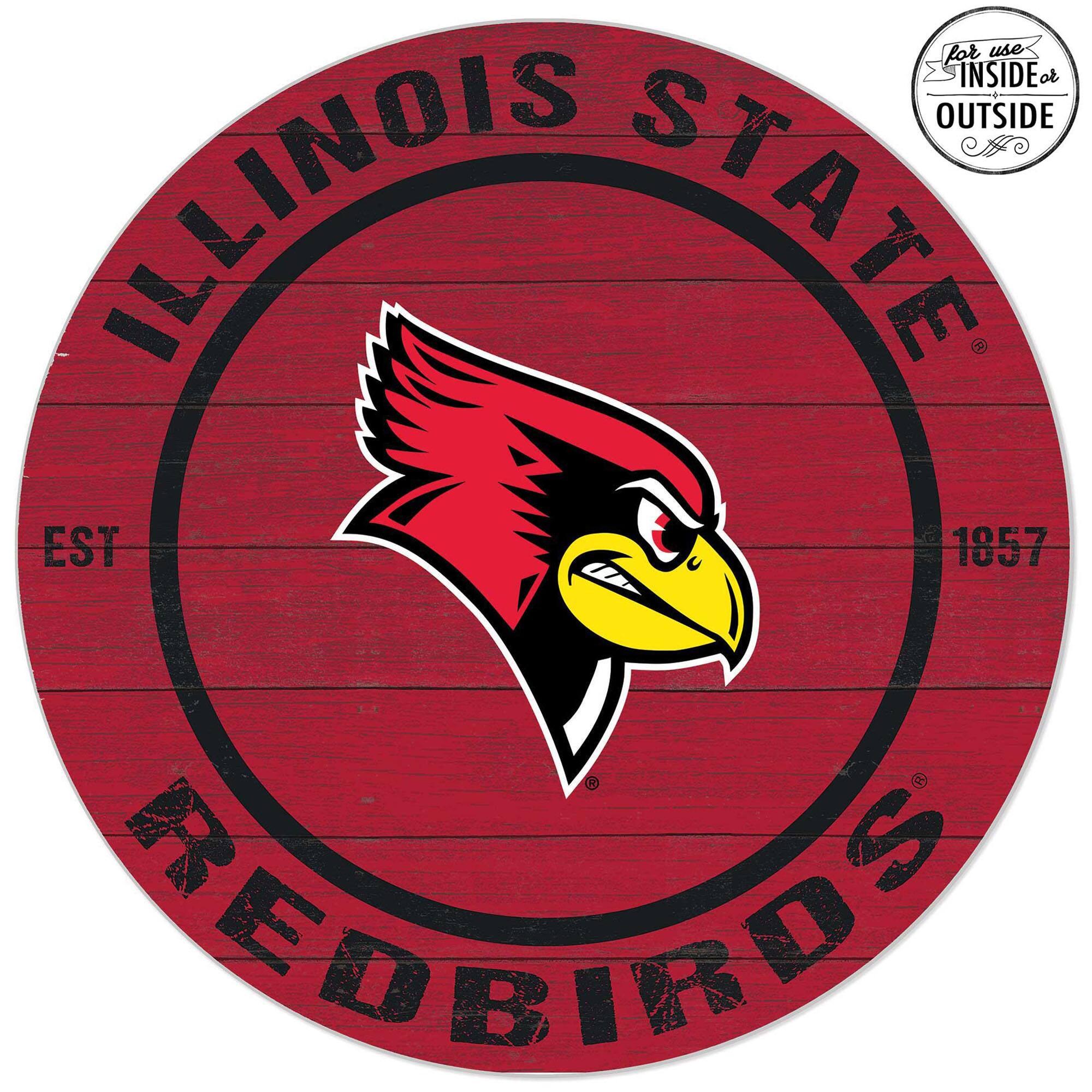 Illinois State Redbirds 20'' x 20'' Indoor/Outdoor Team Color Circle Sign