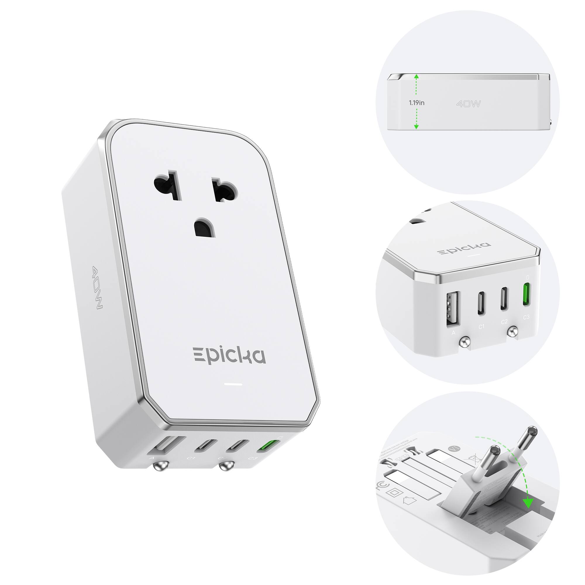 1.19in 40W 40N picka spicka