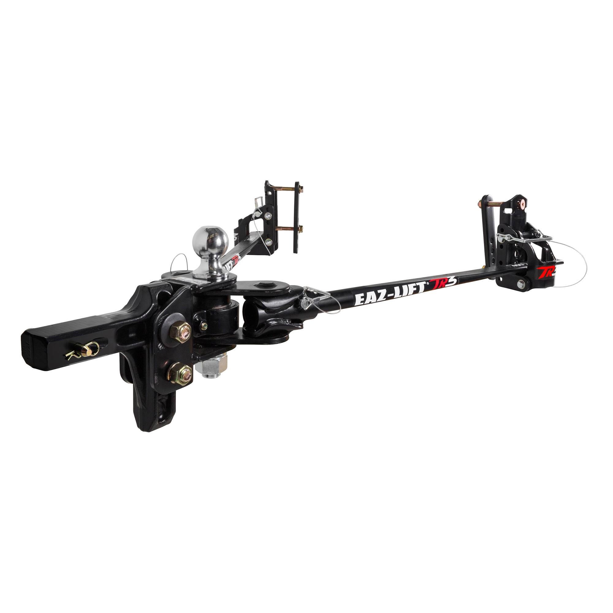 Alt View 3. Camco - Camco Eaz-Lift TR3 1200Lb Weight Distribution Hitch Kit with Sway Control, 48902 - Black.