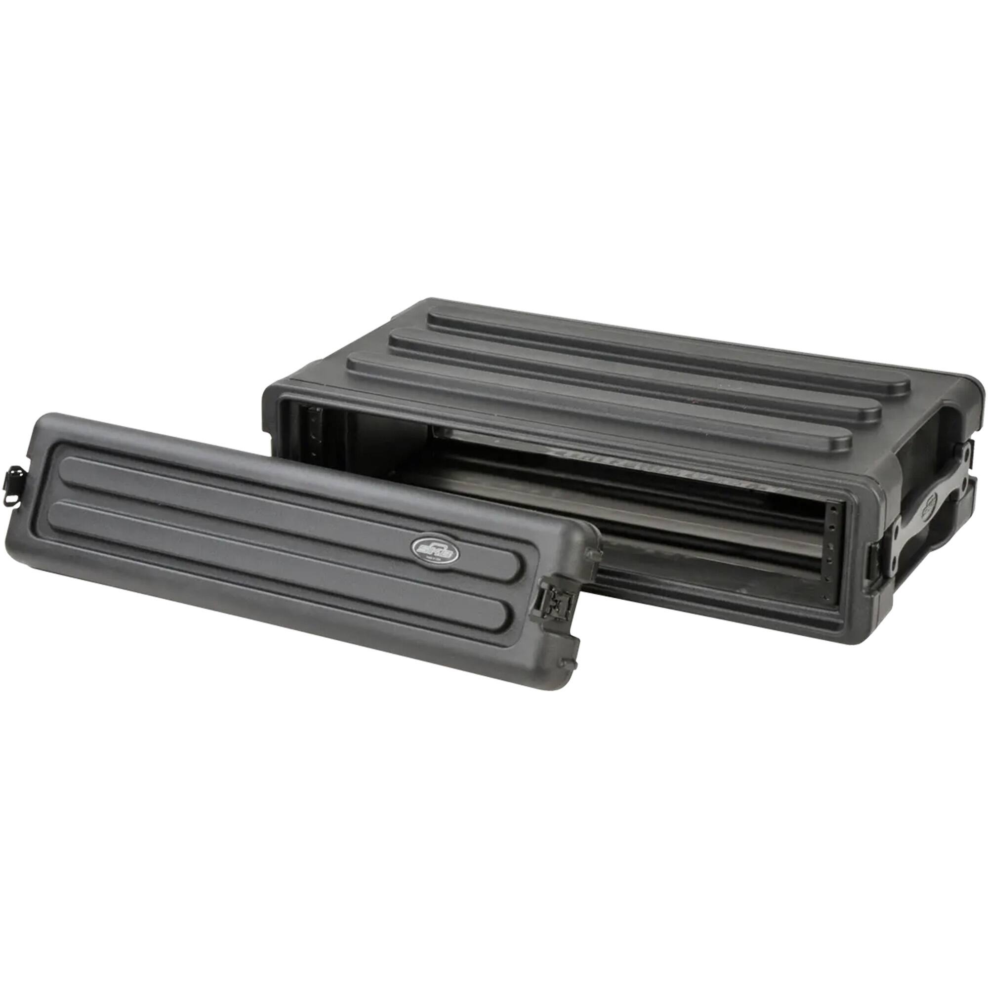 Alt View 8. SKB - SKB 2U Shallow Roto Rack Case Gear Protector, Stackable, Waterproof, Black - Black.