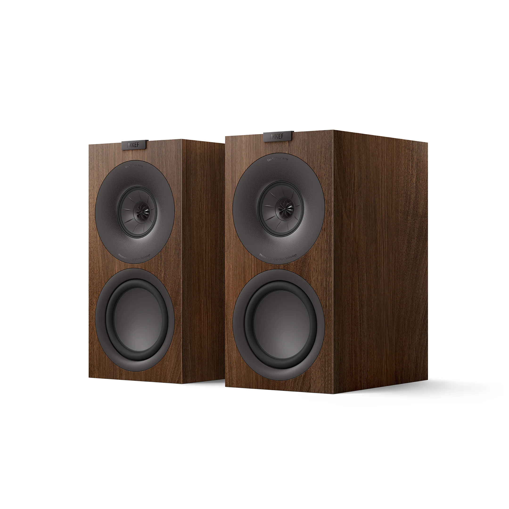 KEF - Q Concerto Meta Bookshelf Speakers (Pair) - Walnut