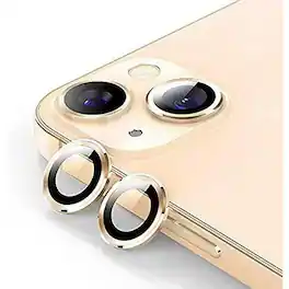 Entronix - iPhone 14 Camera Lens Protector - Luxury Metal Design for Ultimate Protection - Gold