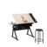 Alt View 1. GOODSILO - Adjustable Height Tiltable Drafting Table Desk with Storage Drawers and Included Stool for Artists and Students - White.