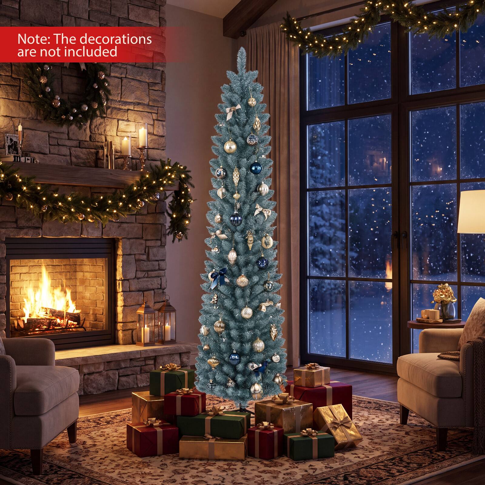 Note: The decorations are not included