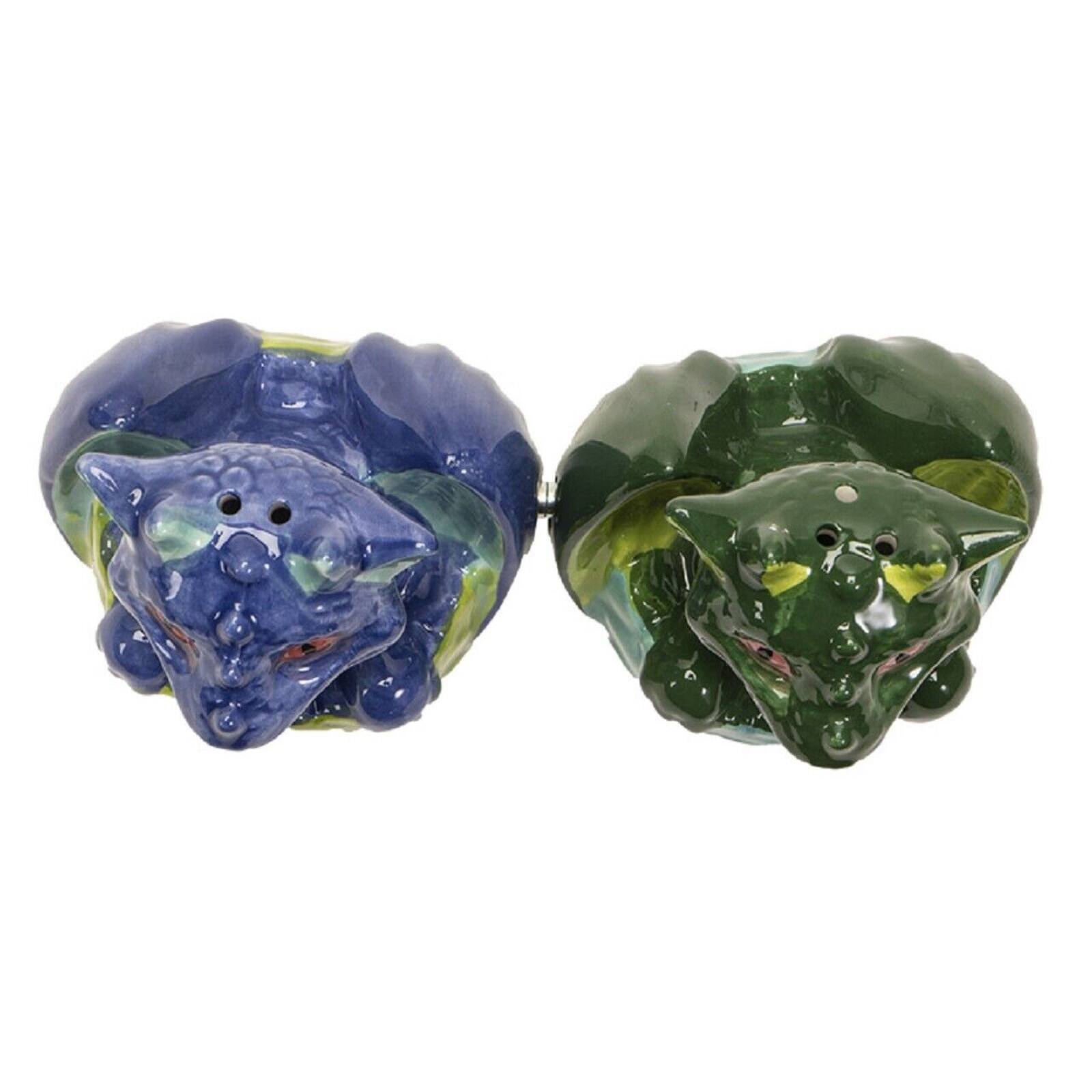 Left. Pacific Trading - Pacific Trading Dragon Hatchling Magnetic Salt and Pepper Shaker Set 3.5 Inch Multicolor - Multicolor.