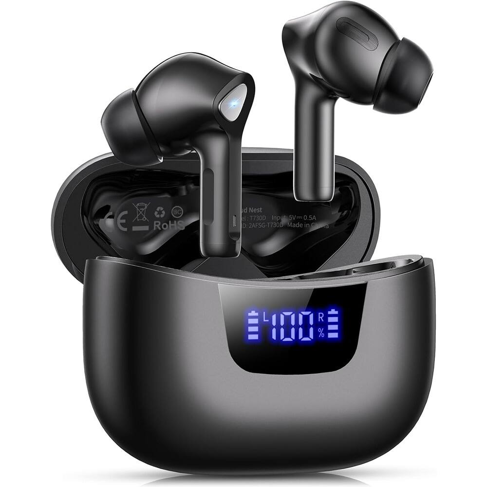 ACJPR - Wireless Earbuds BT 5.3, Deep Bass Stereo, 50H Playtime, IPX7 Waterproof