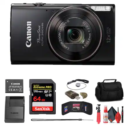 Canon PowerShot ELPH 360 HS
12x Optical Zoom
Canon 1:3.6-7.0 1:3.0mm 4.5-54.0mm
Canon Battery Pack
SanDisk Extreme PRO 64 GB 170 MB/s V30
Canon PowerShot ELPH 360 HS
12x Optical Zoom
Canon 1:3.6-7.0 1:3.0mm 4.5-54.0mm
Canon Battery Pack
SanDisk Extreme PRO 64 GB 170 MB/s V30
Canon PowerShot ELPH 360 HS
12x Optical Zoom
Canon 1:3.6-7.0 1:3.0mm 4.5-54.0mm
Canon Battery Pack
SanDisk Extreme PRO 64 GB 170 MB/s V30
Canon PowerShot ELPH 360 HS
12x Optical Zoom
Canon 1:3.6-7.0 1:3.0mm 4.5-54.0mm
Canon Battery Pack
SanDisk