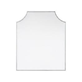 Elegant Kitchen and Bath - Notched Metal Mirror 27x32 inch - Silver