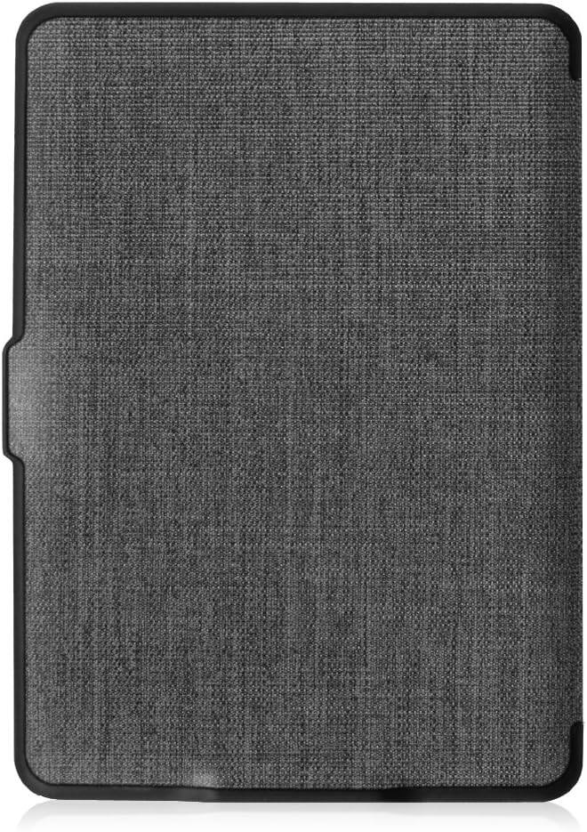 Alt View 3. Fintie - Slimshell Case for 6" Kindle Paperwhite 2012-2017 (Model No. EY21 & DP75SDI) Lightweight PU Leather Hard Shell Cover - Denim Charcoal.