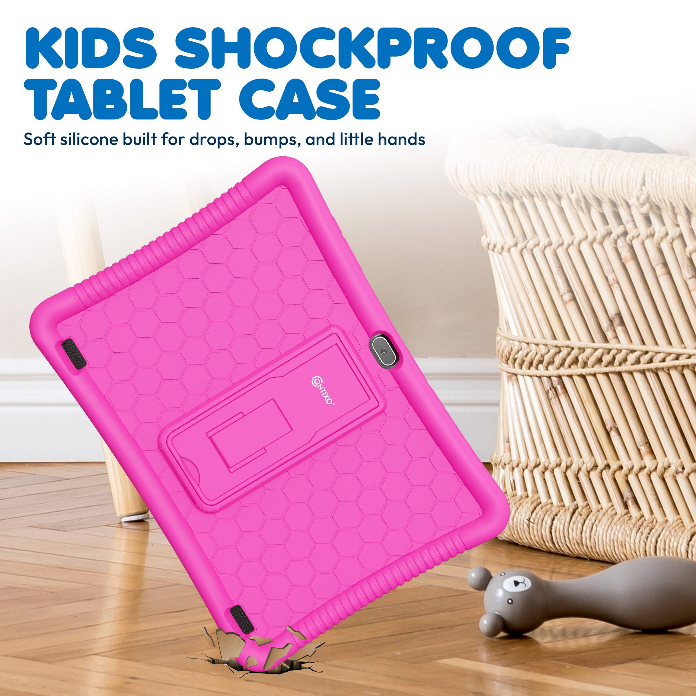 KIDS SHOCKPROOF TABLET CASE  
Soft silicone built for drops, bumps, and little hands