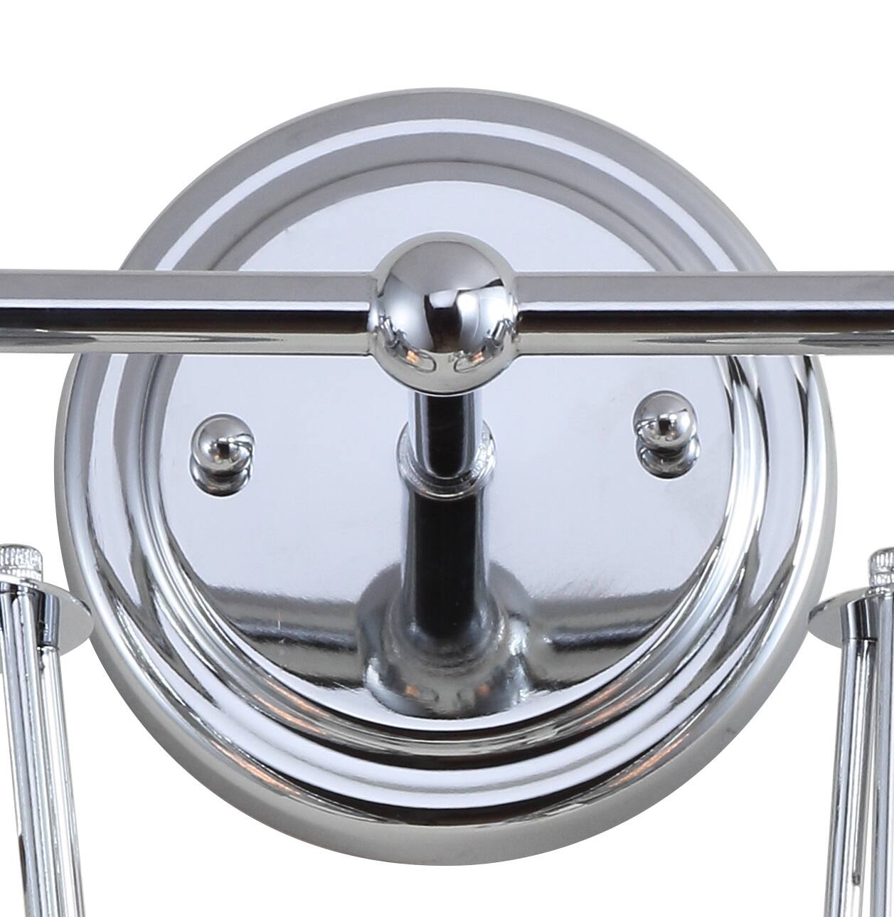 Alt View 5. Jonathan Y - Evelyn 24" 3-light Metal Vanity Light, Chrome - Chrome.