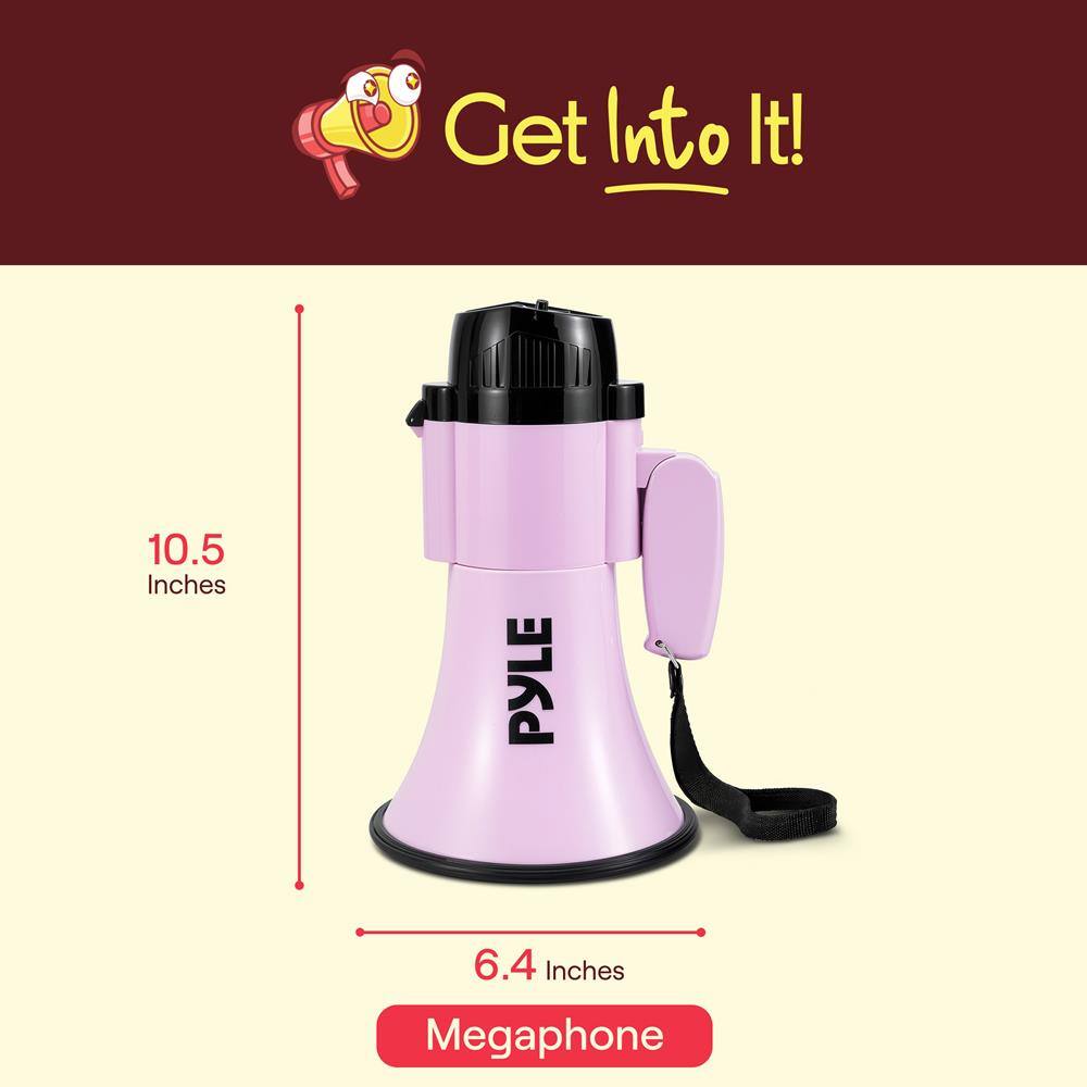 Get Into It! 10.5 Inches PYLE 6.4 Inches Megaphone