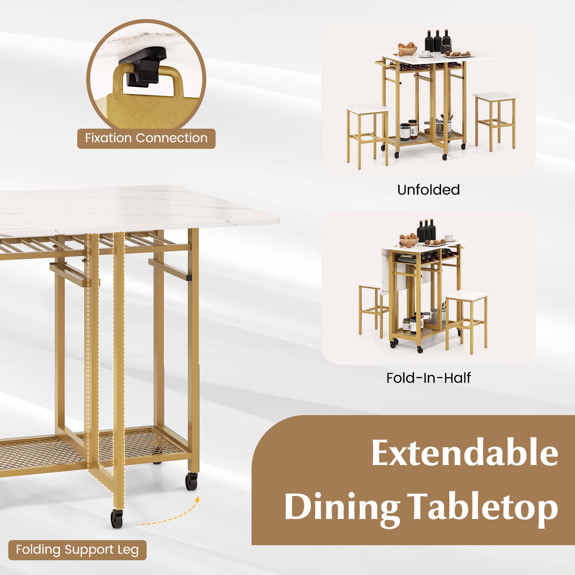 Extendable Dining Tabletop