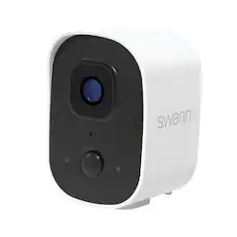 Swann - EVO 2K WiFi Security Camera, Weatherproof Outdoor, Color Night Vision, Motion Detect, Two-Way Audio, 32GB MicroSD - White