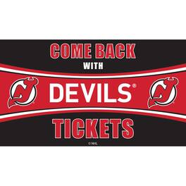 Evergreen Enterprises - New Jersey Devils 28" x 16" Come Back With Tickets Door Mat - Multicolor