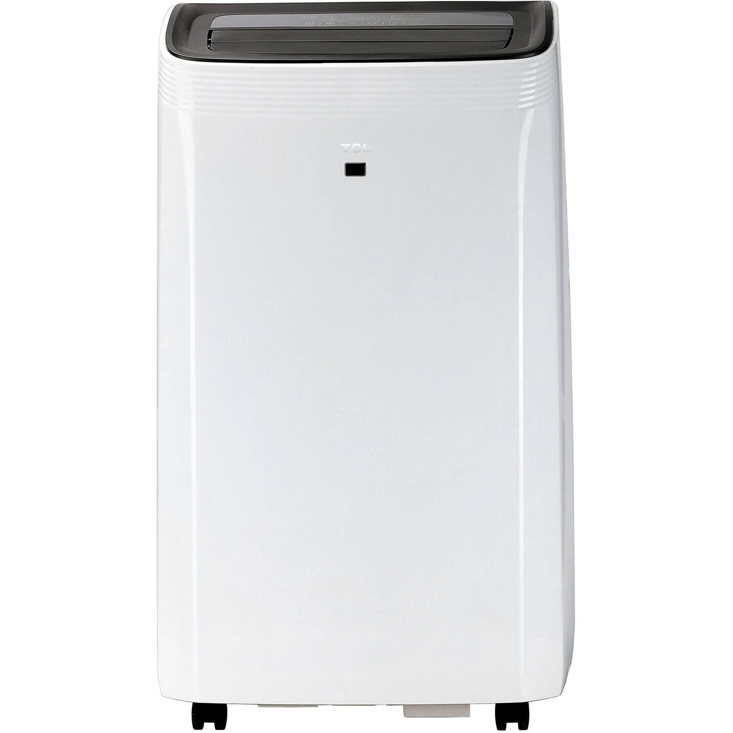 Back. TCL - 450 Sq. Ft. Smart Portable Air Conditioner 10,000 BTU with Heat - White.