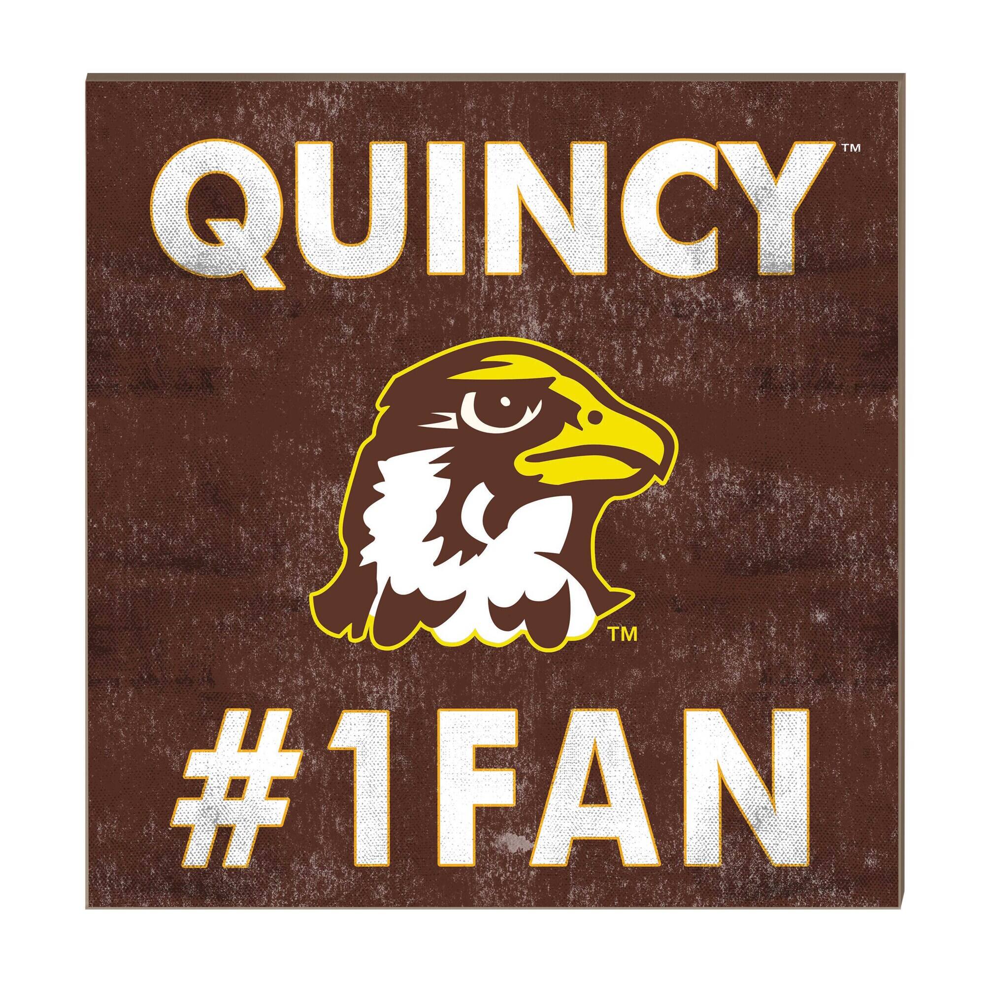Quincy Hawks 10" x 10" #1 Fan Plaque