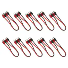 DS18 Audio - Level 1 RCA Interconnect Cable, 1 ft (10-Pack)
