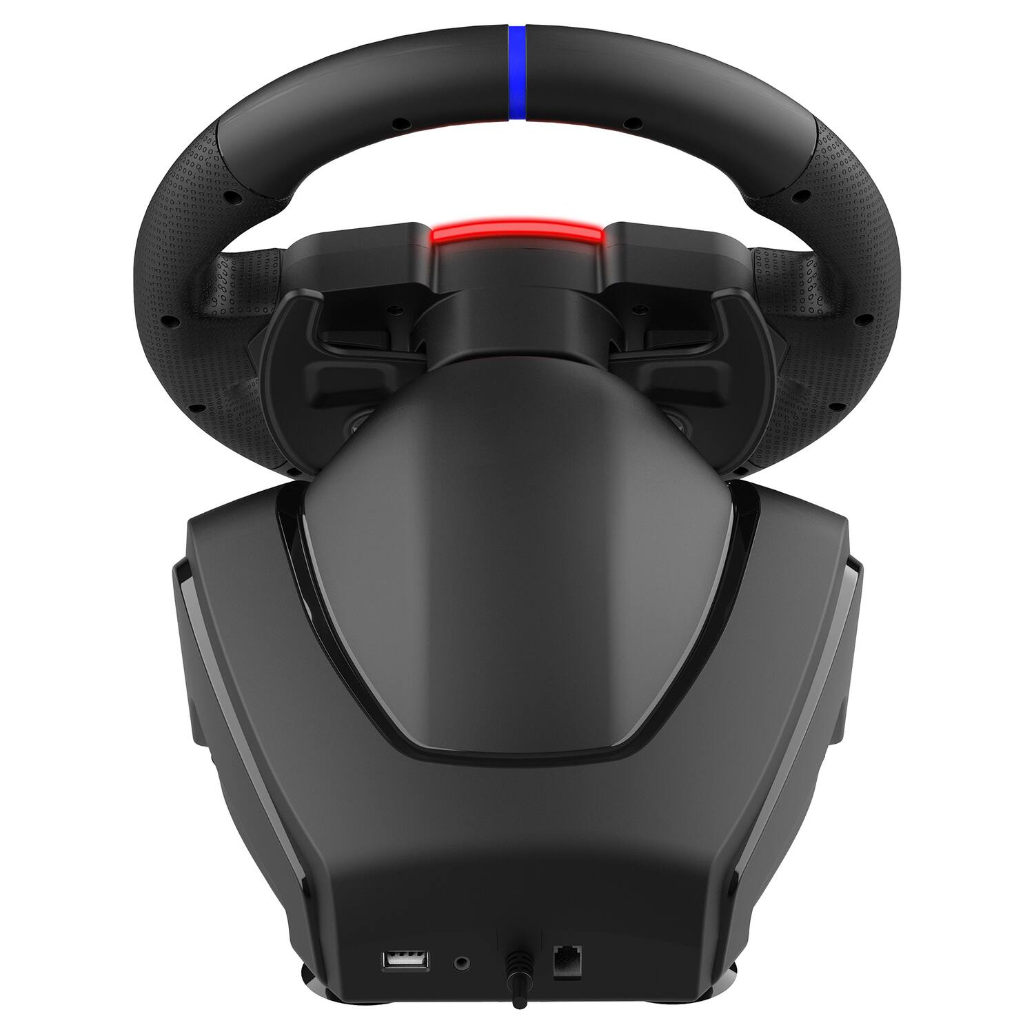 Left. Subsonic - 270 GT5 Racing Wheel with Pedal Set, Dual LED Sticks for PS5, PC - Black.