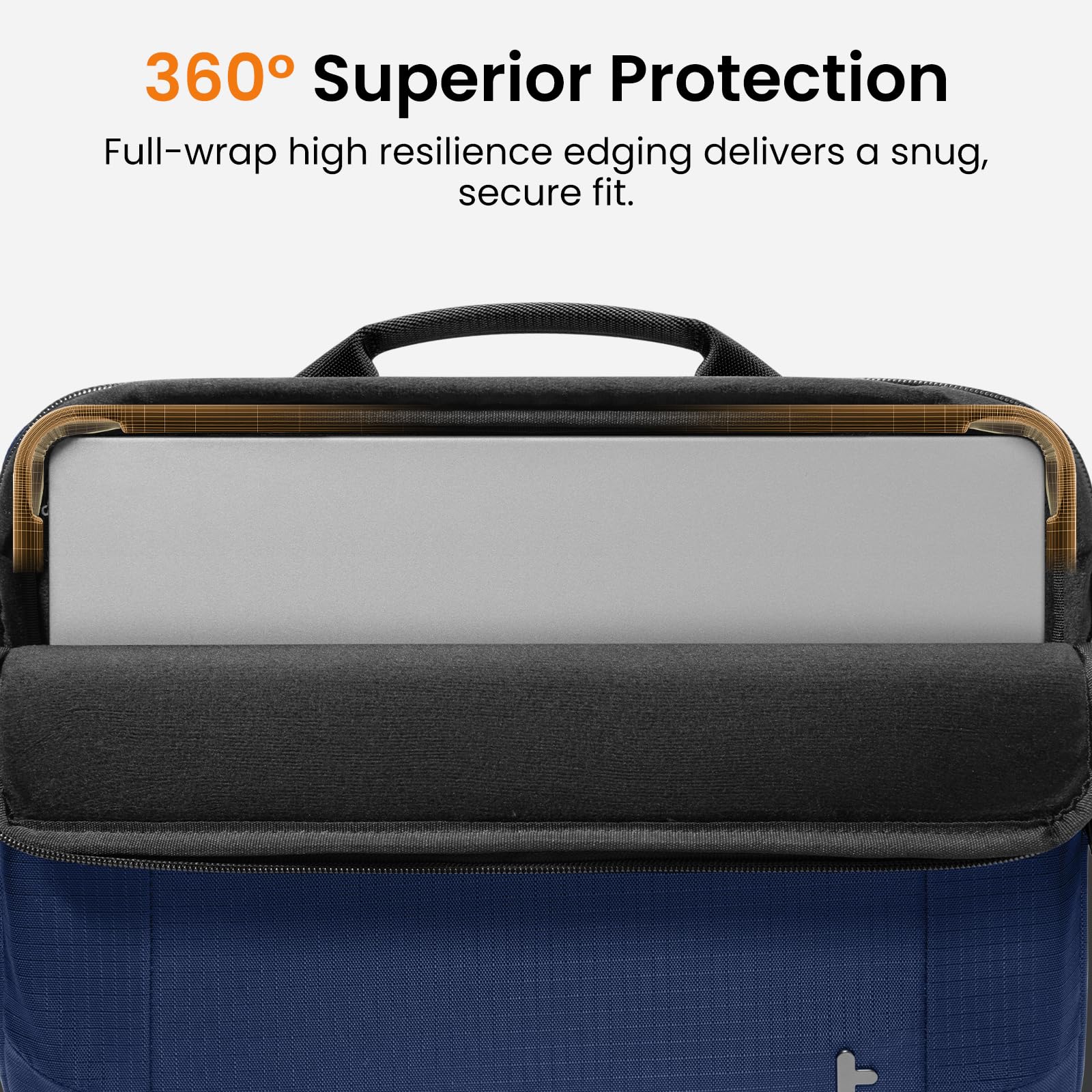 360° Superior Protection  
Full-wrap high resilience edging delivers a snug, secure fit.