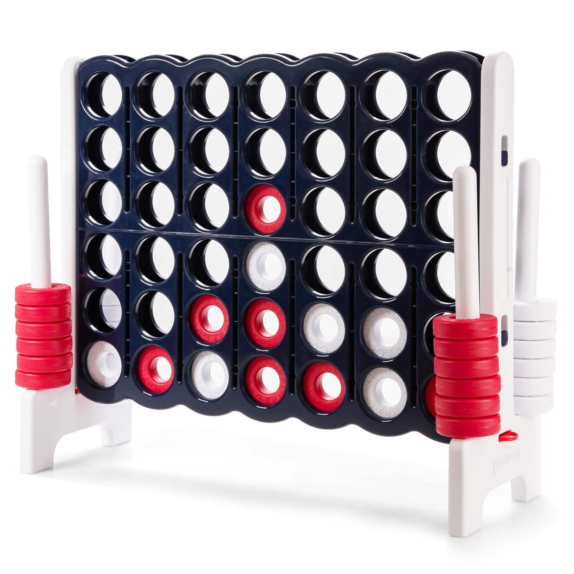Gymax - Giant 4 in A Row Jumbo 4-to-Score Game Set Kids Adults w/ 42 Jumbo Rings price history on PriceWatchPro