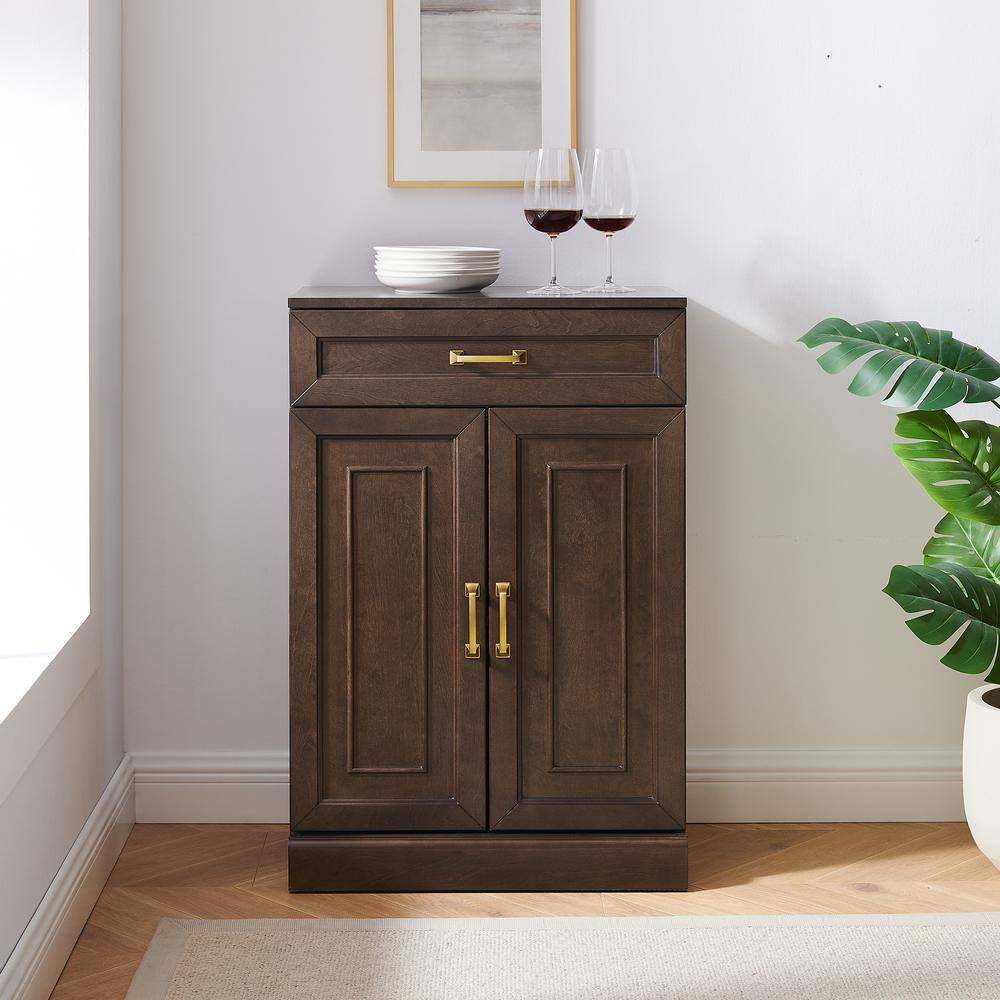 Alt View 6. Crosley Furniture - Stanton Kitchen Storage Cabinet - Coffee.