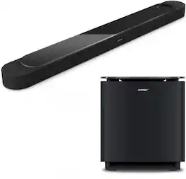 Bose - Lifestyle Ultra Soundbar Bundle with Ultra Subwoofer (Soundbar + Subwoofer Black)