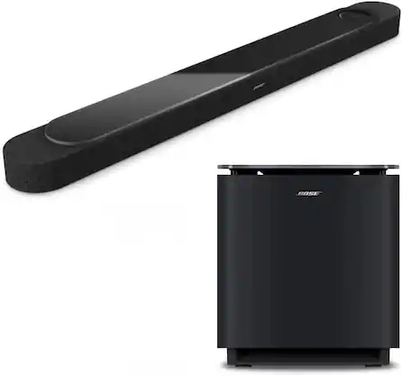 Front. Bose - Bose Lifestyle Ultra Soundbar Bundle with Ultra Subwoofer (Soundbar + Subwoofer Black).