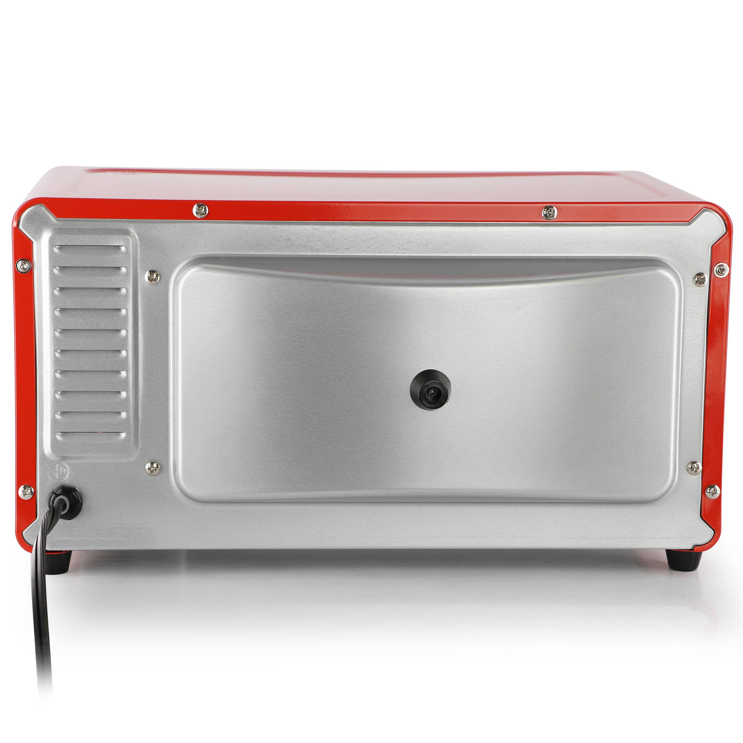 Alt View 4. MegaChef - MegaChef 9.5 Quart Electric Counter Top Toaster Oven in Candy Red - Red.