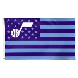 WinCraft - Utah Jazz 3' x 5' Single-Sided Deluxe Patriotic Stars & Stripes Flag - Multicolor