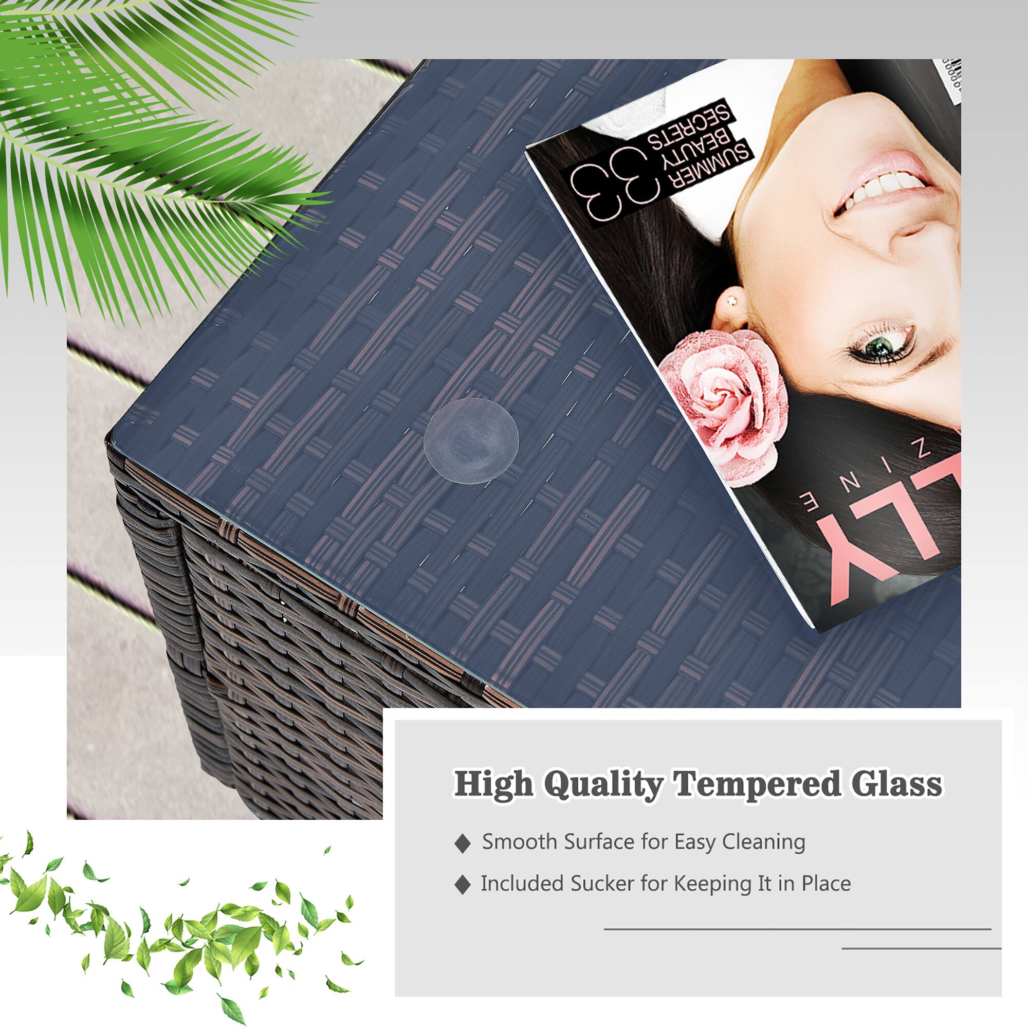 High Quality Tempered Glass Smooth Surface for Easy Cleaning Included Sucker for Keeping It in Place