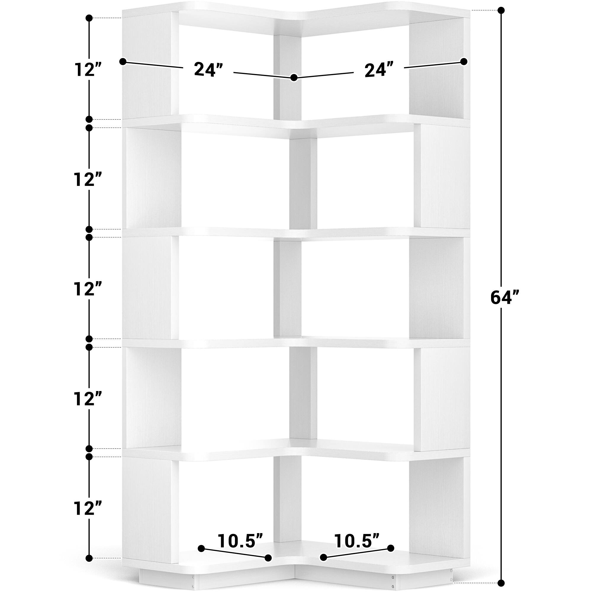 12" 24" 24" 12" 12" 64" 12" 12" 10.5" 10.5"