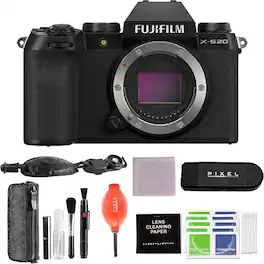 Fujifilm - X-S20 Mirrorless Camera Body Bundle with Advanced Accessories | Fuji xs20