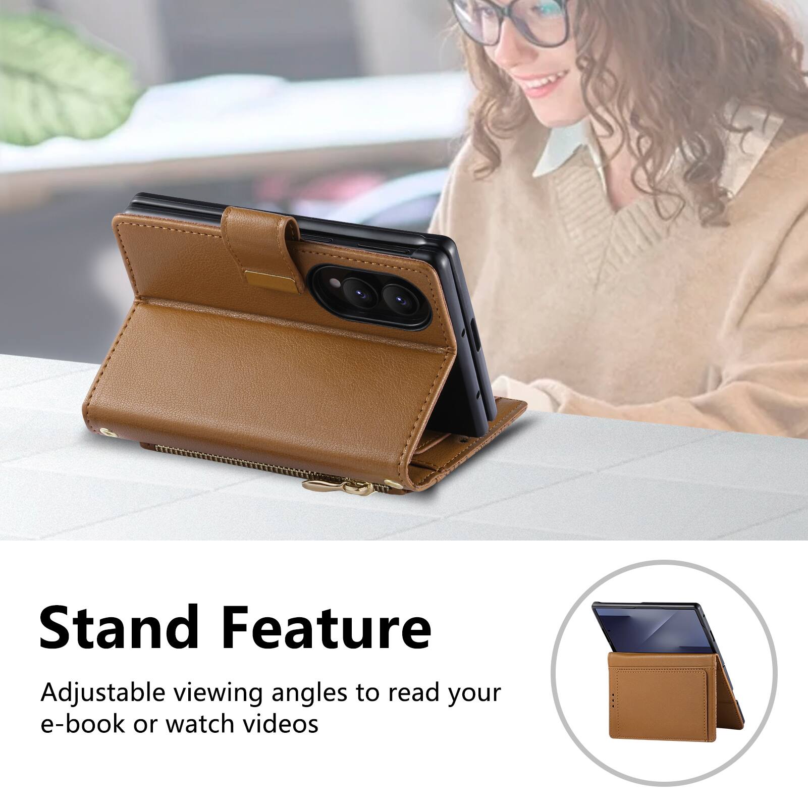 Stand Feature

Adjustable viewing angles to read your e-book or watch videos